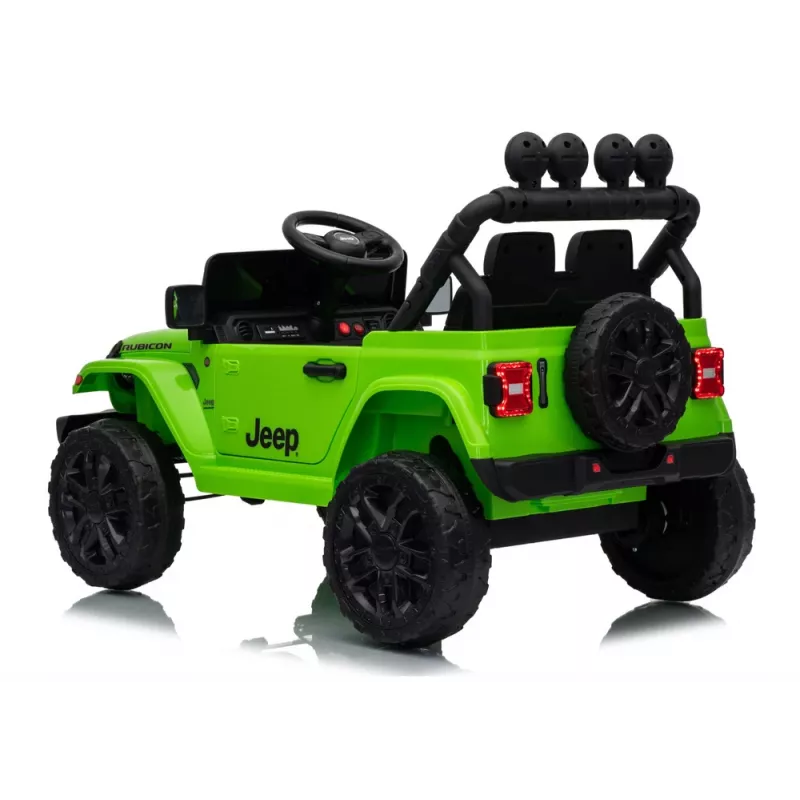 LEAN CARS Jeep Rubicon DK-JWR558 24V zelené batériou poháňané jazdné vozidlo
