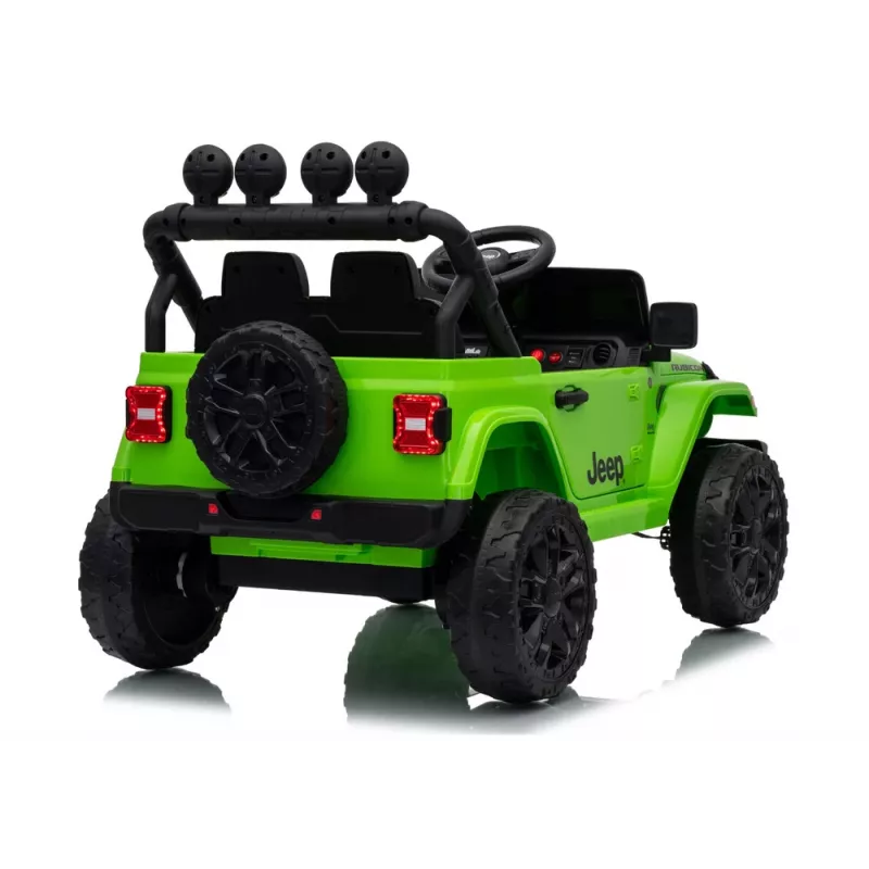 LEAN CARS Jeep Rubicon DK-JWR558 24V zelené batériou poháňané jazdné vozidlo