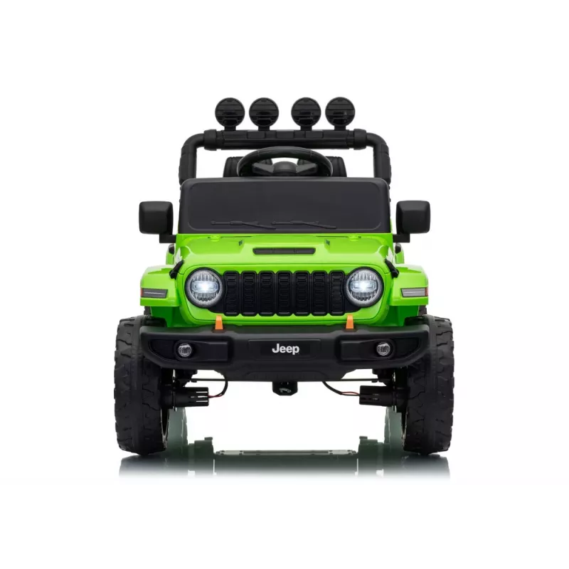 LEAN CARS Jeep Rubicon DK-JWR558 24V zelené batériou poháňané jazdné vozidlo