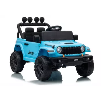 LEAN CARS Jeep Rubicon DK-JWR558 24V svetlomodré batériové detské vozidlo s rodičovským diaľkovým ovládaním