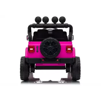 LEAN CARS Jeep Rubicon DK-JWR558 24V ružové elektrické vozidlo na batériu