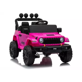 LEAN CARS Jeep Rubicon DK-JWR558 24V ružové elektrické vozidlo na batériu