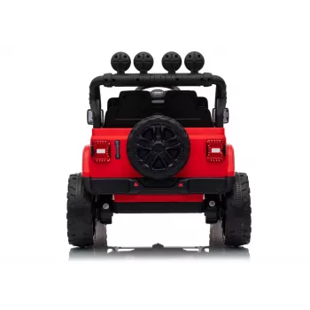 LEAN CARS Jeep Rubicon DK-JWR558 24V červené batériou poháňané vozidlo