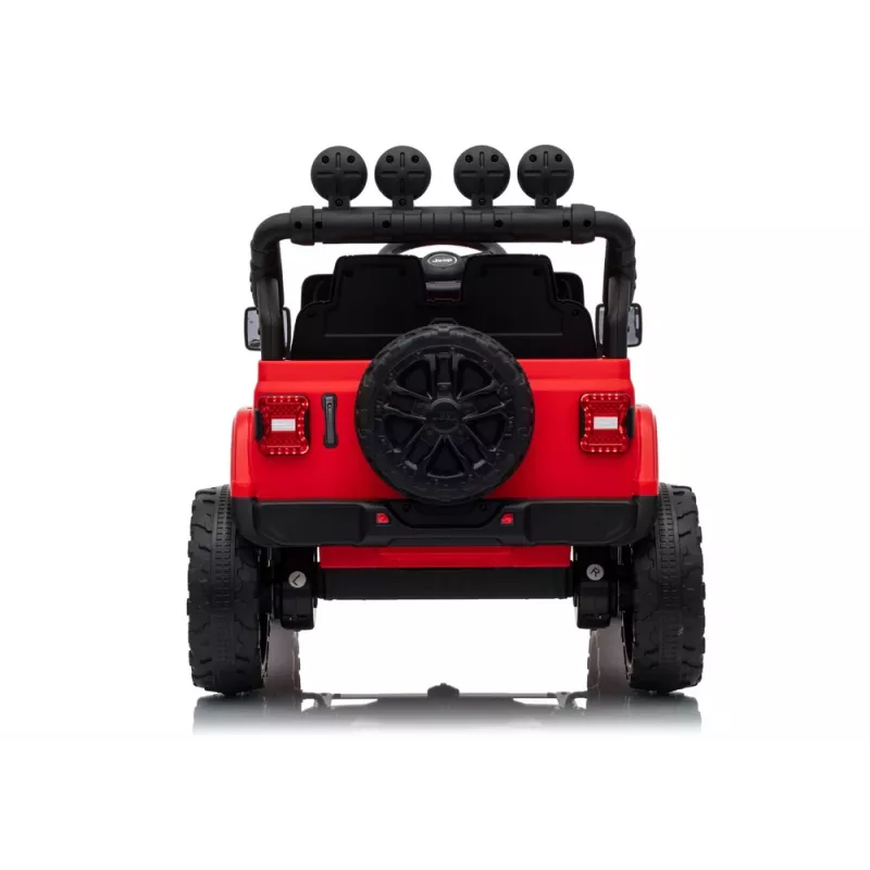 LEAN CARS Jeep Rubicon DK-JWR558 24V červené batériou poháňané vozidlo
