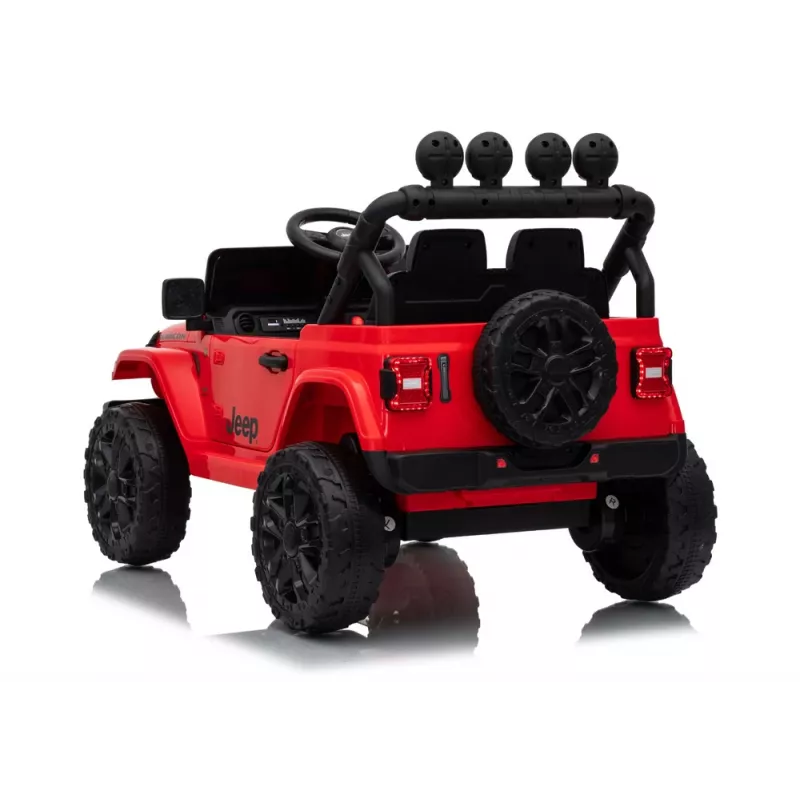 LEAN CARS Jeep Rubicon DK-JWR558 24V červené batériou poháňané vozidlo