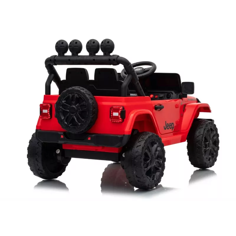 LEAN CARS Jeep Rubicon DK-JWR558 24V červené batériou poháňané vozidlo