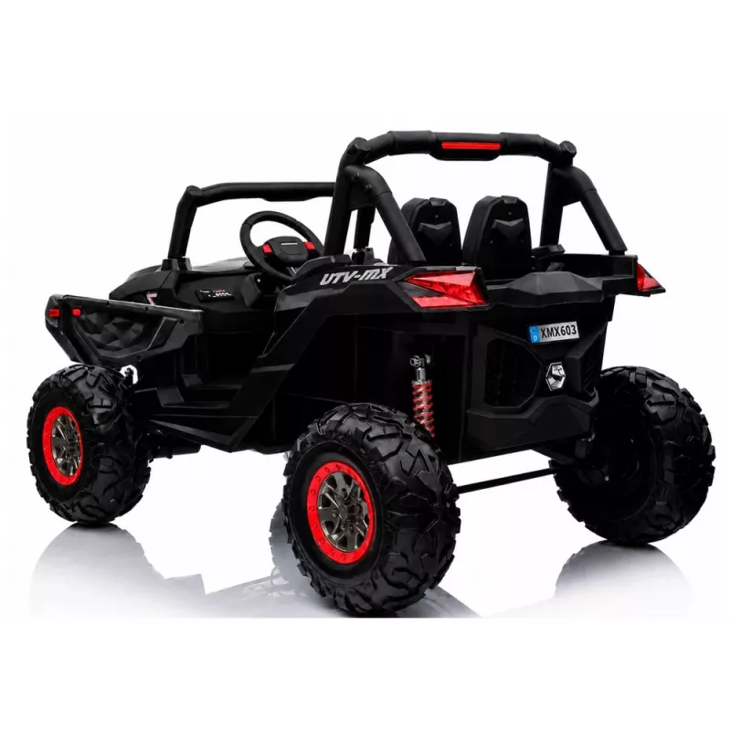 LEAN CARS Jeep XMX603 elektrické detské auto - čierne s MP4
