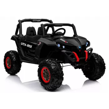 LEAN CARS Jeep XMX603 elektrické detské auto - čierne s MP4