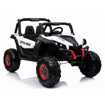 LEAN CARS Jeep XMX603 elektrické detské auto - biele s MP4