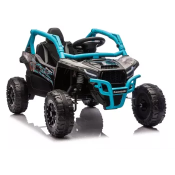 LEAN CARS Kawasaki JS330 24V 5Ah čierne a modré autíčko na batériu