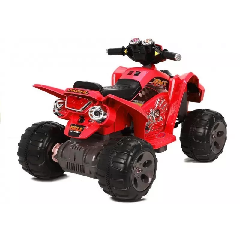 LEAN CARS Medium Quad červený - elektrická detská štvorkolka
