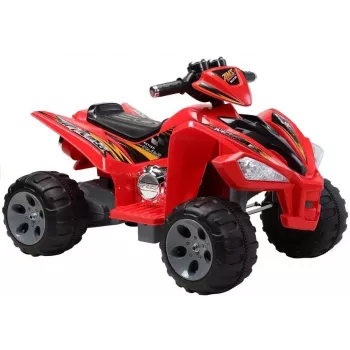 LEAN CARS Medium Quad červený - elektrická detská štvorkolka