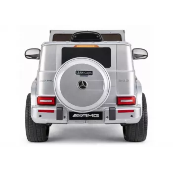LEAN CARS Mercedes AMG G 63 strieborné lakované autíčko na batérie