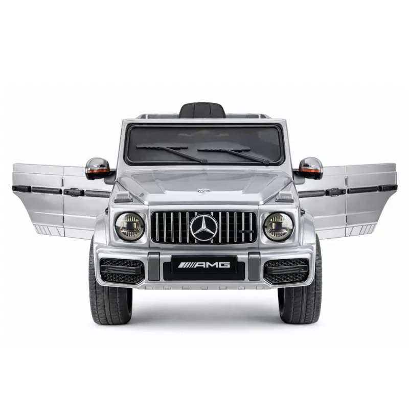LEAN CARS Mercedes AMG G 63 strieborné lakované autíčko na batérie
