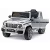 LEAN CARS Mercedes AMG G 63 strieborné lakované autíčko na batérie