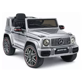 LEAN CARS Mercedes AMG G 63 strieborné lakované autíčko na batérie
