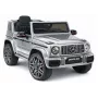 LEAN CARS Mercedes AMG G 63 strieborné lakované autíčko na batérie