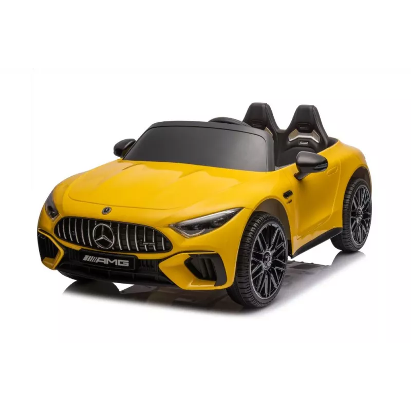 LEAN CARS Mercedes AMG SL63 batériové auto, žlté lakované