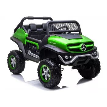 LEAN CARS Mercedes Unimog 12V elektrické detské auto zelené