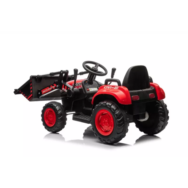 LEAN CARS nabíjateľný traktor s lyžicou BW-X002A červený