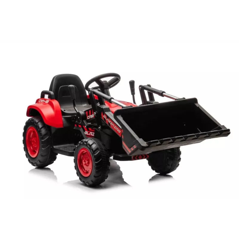 LEAN CARS nabíjateľný traktor s lyžicou BW-X002A červený
