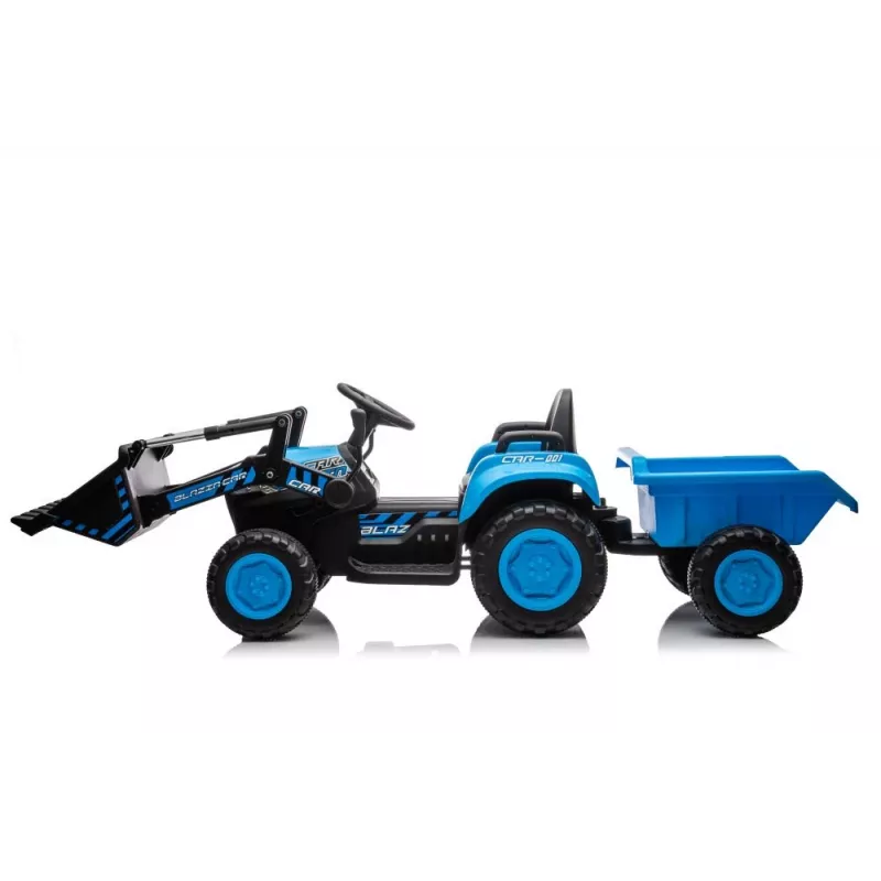 LEAN CARS traktor s lyžicou BW-X002A modrý