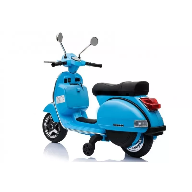 LEAN CARS Vespa Scooter Elektrická detská motorka - modrá
