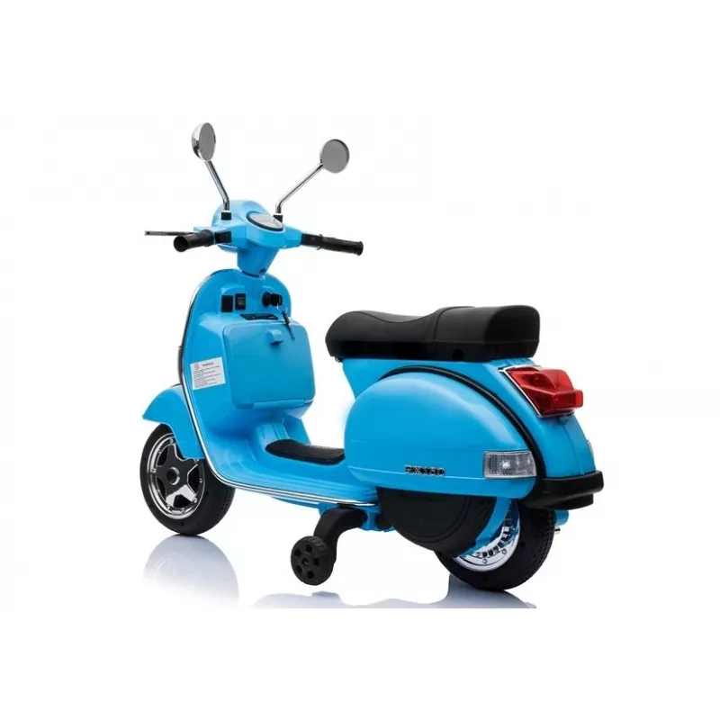 LEAN CARS Vespa Scooter Elektrická detská motorka - modrá