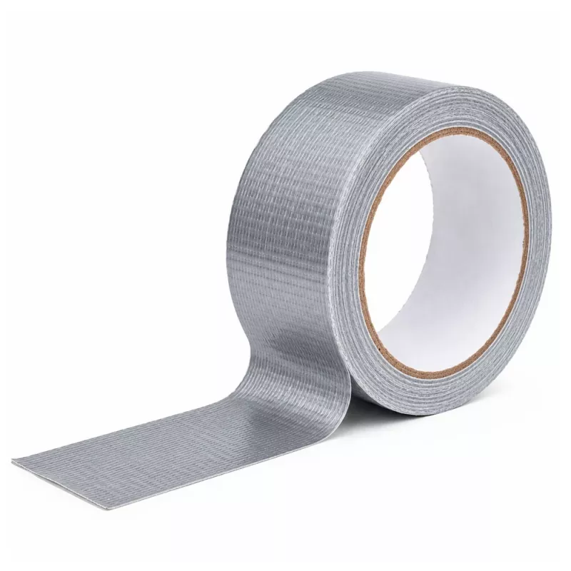 LEAN sivá vystužená opravná páska silná strieborná 48mm x 15m