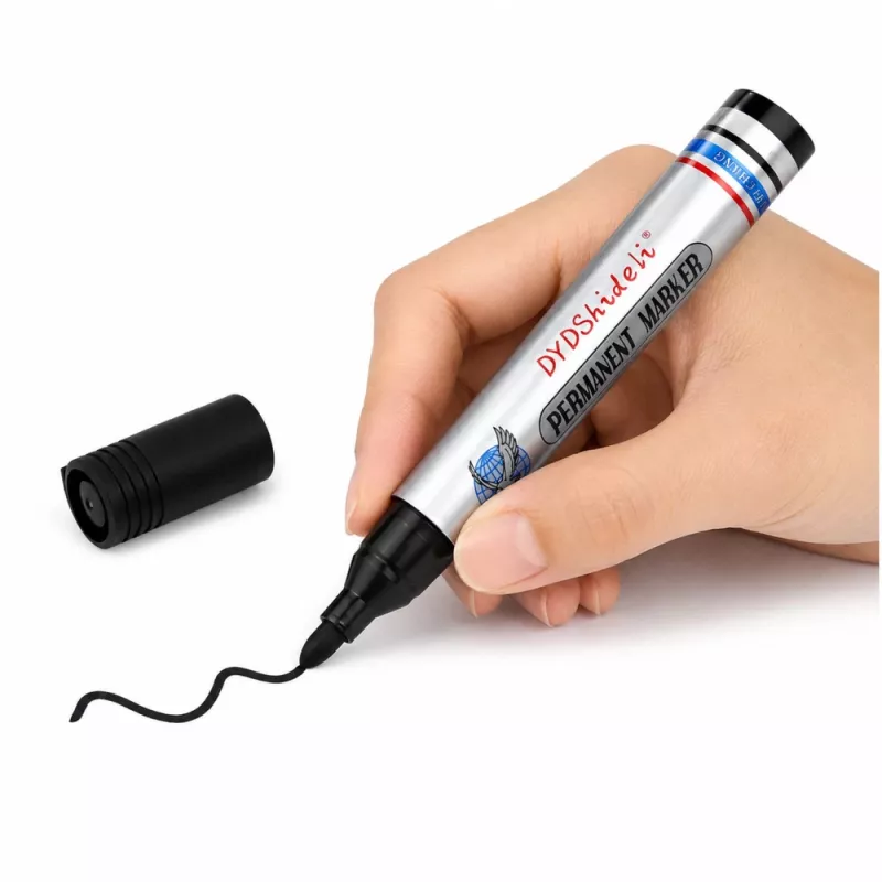 LEAN Permanentný marker vodoodolný hrot čierny 1 kus
