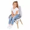 LEAN okrúhly plyšový vankúš na stoličku mačka sivý mäkké sedenie 40 cm