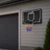 LEAN SPORT 30566 basketbalový kôš a doska - 90cm polykarbonátová doska, nástenná montáž, čierna/červená