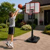 LEAN SPORT basketbalový kôš mobilný nastaviteľný stojan 200-305cm