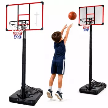 LEAN SPORT basketbalový kôš mobilný nastaviteľný stojan 200-305cm