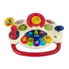 LEAN TOYS 3-v-1 Interaktívny kočík pre bábätká s volantom, zvukom, melódiami a zvieracími motívmi