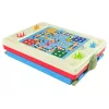 LEAN TOYS 3-in-1 magnetická kriedová tabuľa, modrý stôl na hry