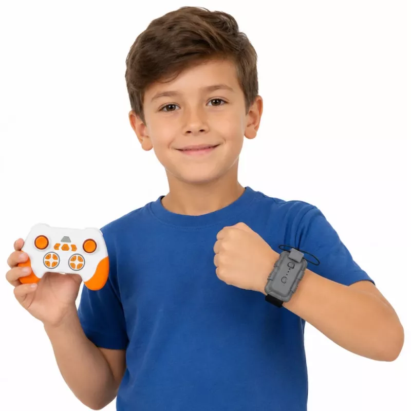 LEAN TOYS 30335 moderné auto na diaľkové ovládanie RC svetelná stanica modrá 1:16
