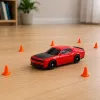 LEAN TOYS 31711 RC drift športové auto – 4WD, 2,4 GHz, vymeniteľná karoséria, červené, 1:43