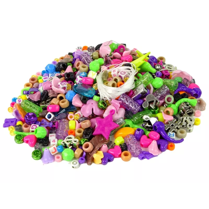 LEAN TOYS Sada farebných korálok DIY šperky
