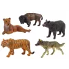 LEAN TOYS súprava figúrok afrických lesných zvierat medveď tiger