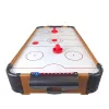 LEAN TOYS Air Hockey stolný hrací stôl s kalčom, 2-in-1, elektrický ventilátor, MDF, čierny
