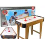 LEAN TOYS Air Hockey stolný hrací stôl s kalčom, 2-in-1, elektrický ventilátor, MDF, čierny