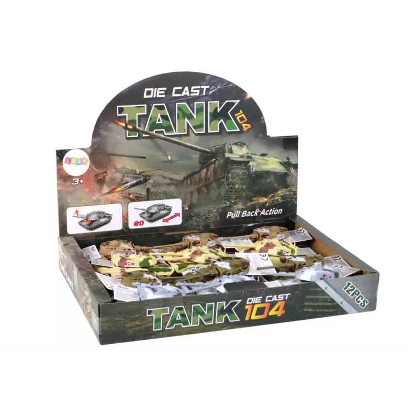 LEAN TOYS hliníkový tank s trením pohon, rôzne farby