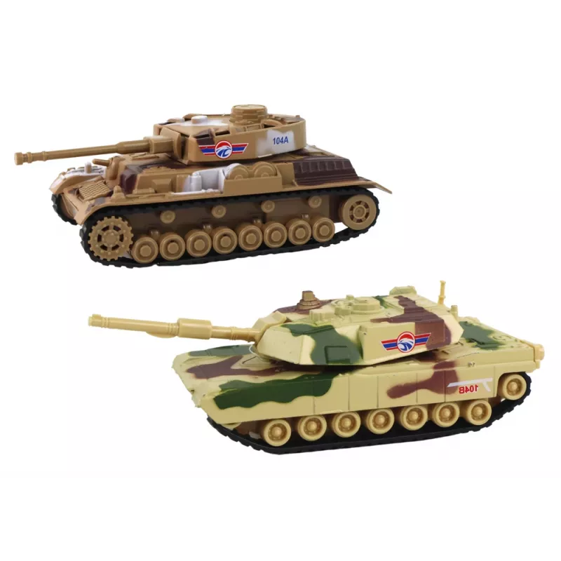 LEAN TOYS hliníkový tank s trením pohon, rôzne farby