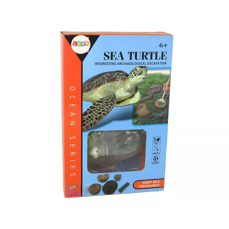 LEAN TOYS Ammonite Turtle vykopávacia vzdelávacia sada