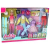 LEAN TOYS Anlily detská bábika 4 športové lyžiarske príslušenstvo