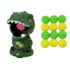 LEAN TOYS arkádová hra streľba dinosaurus zelená guľová pištoľ