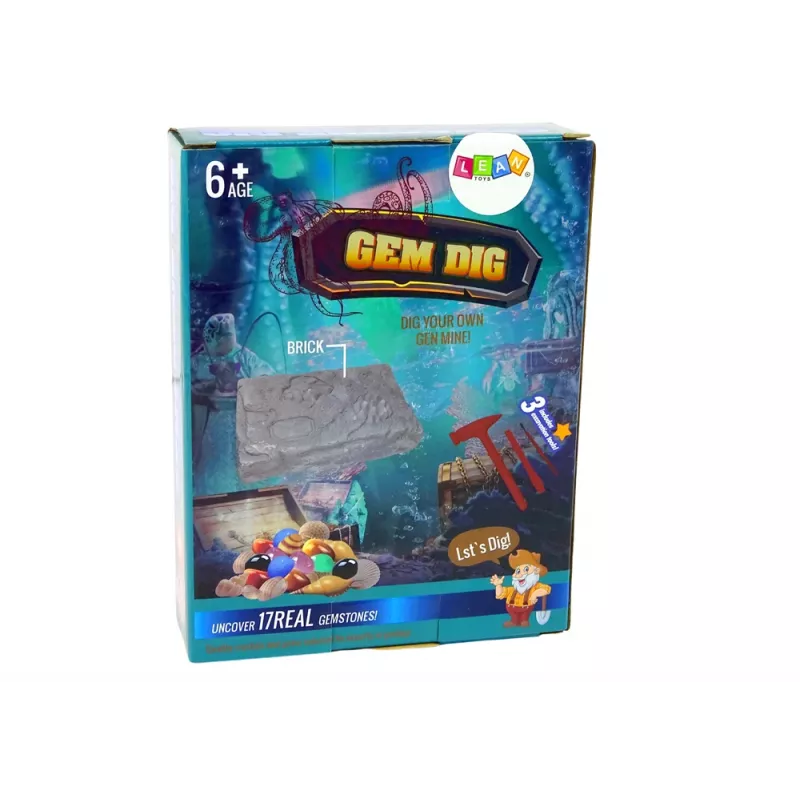 LEAN TOYS Archeologická sada na ťažbu drahokamov a kryštálov