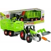 LEAN TOYS Montážny traktor s otvoreným prívesom 43 cm