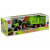 LEAN TOYS Montážny traktor s otvoreným prívesom 43 cm